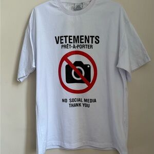 Vetements Graphic print T-shirt size S